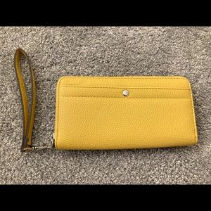Gold colored Wristlet